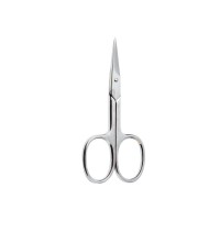 Chrome plated straight tip manicure scissors