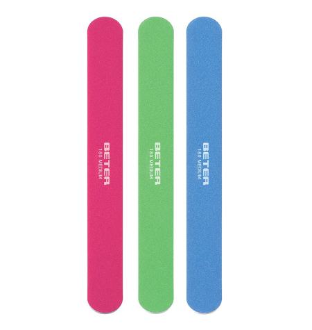 Fibreglass nail file, coloured. 180 grain