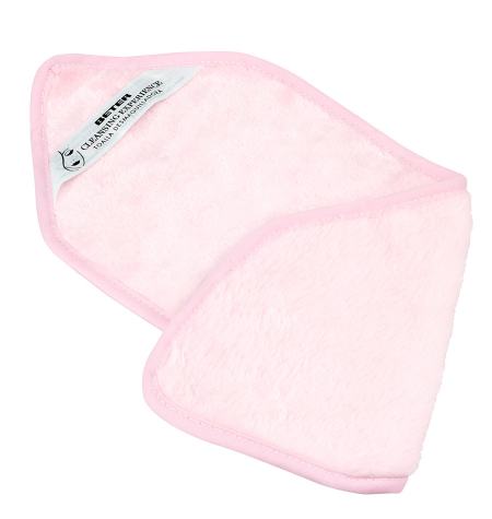 Cleansing experience: makeup remover towel and hair band