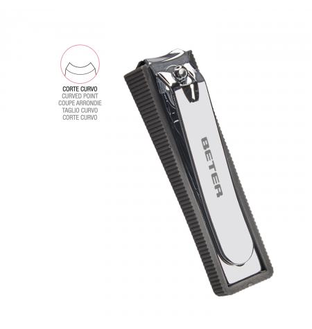 Manicure clippers with nail catcher