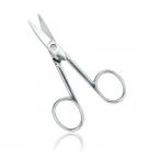 Chrome plated curved manicure scissors