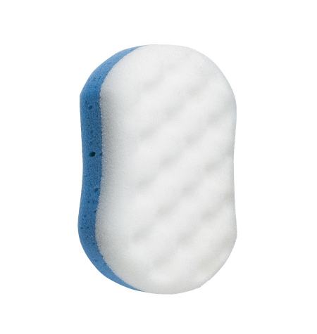 Dual texture bath sponge, peeling 