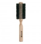 Round brush, mixed bristles, oak wood collection