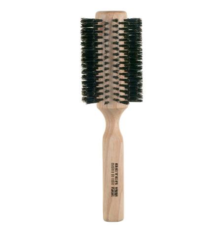 Round brush, mixed bristles, oak wood collection