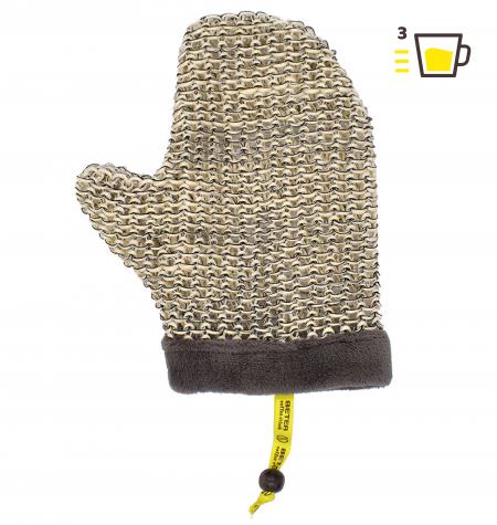 Coffee O clock sisal and linen glove