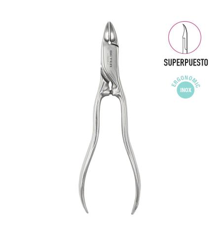 Stainless steel pedicure nippers with spring 