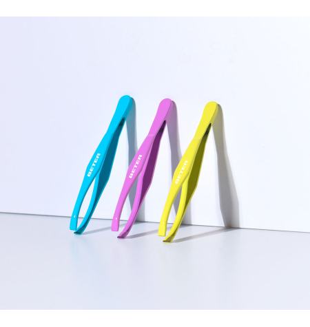 Straight tip tweezers, coloured
