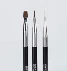 Set de 3 pinceles dobles Nail Art Kit