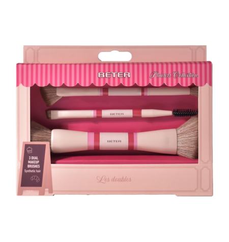 Double-ended make-up brush kit