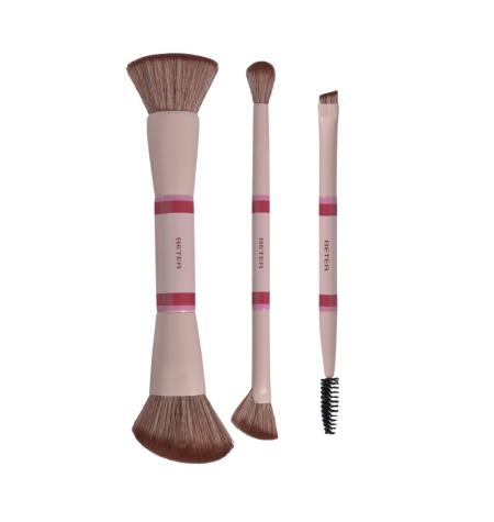 Kit regalo brochas de maquillaje dobles
