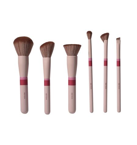 Gift bundle Kabuki brush, powder puffs, mirror