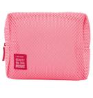 Fuchsia mesh toiletry bag - "Hair on the Move" Collection