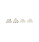 2 two-tone hair clips 3cm - "Beach Club" Limited Edition